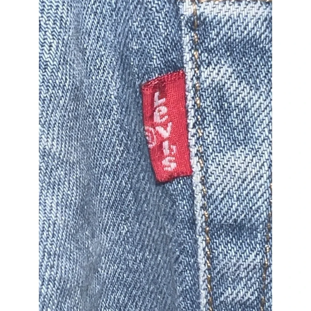 Levis 501 Original Fit Mens Blue Denim Jeans 34x34 Button Fly Straight Leg 06/04